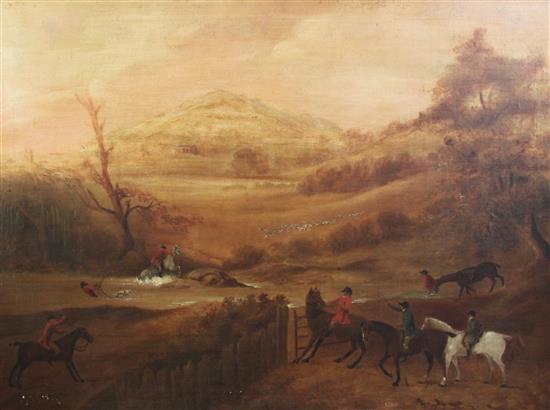 Charles Loraine Smith (1751-1835) The Billesdon Coplow Hunt, 28 x 37.5in.